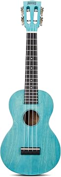 Mahalo ML2AB Island Series Concert Ukulele, Aqua Blue