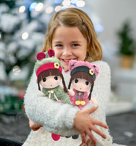 Miniatura 7 de HWD Kawaii Muñeca rellena de felpa de 17 pulgadas Buen regalo para niñoscolor morado