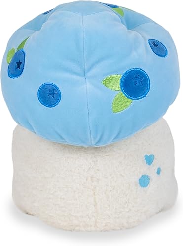 Miniatura 2 de Cuddle Barn PlushGoals - Blueberry Yum Toadstool Wawa The Froggie Soft Kawaii Blue Cute Frog Juguete de peluche de rana, 9 pulgadas