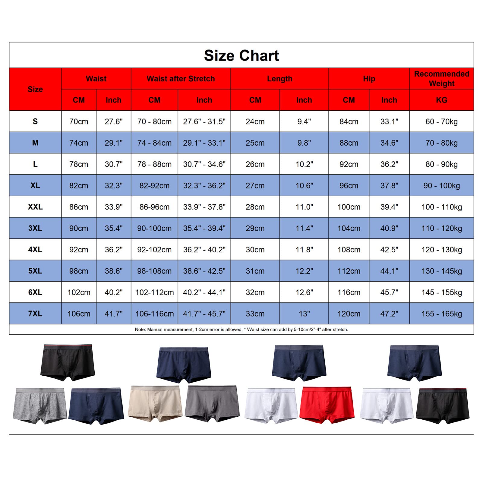 Uomo Pacco da 3 Cotone Elasticizzato Boxer Biancheria Intima - S to 7XL - Aperti Davanti/Chiudere Davanti