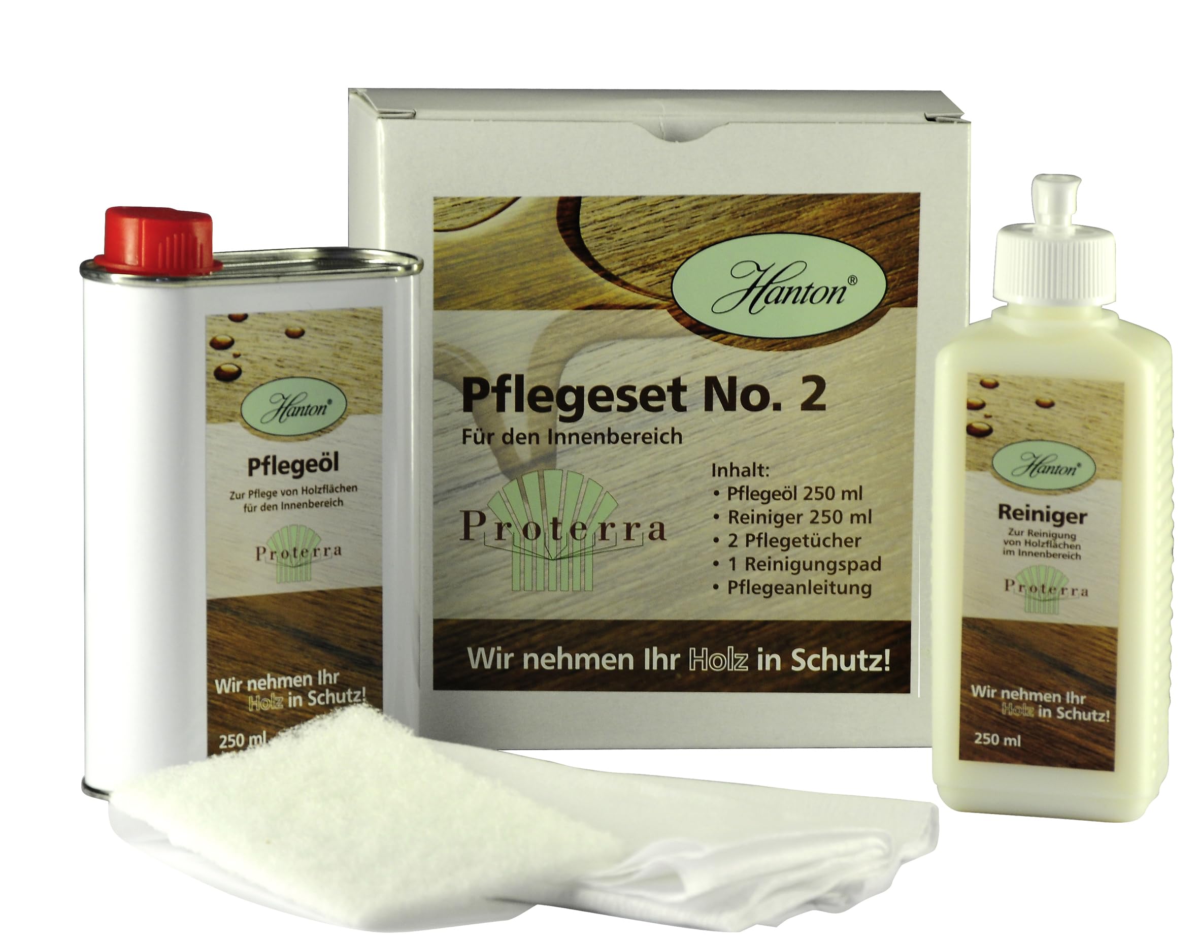 PROTERRA Holzpflegeset No. 2 für naturbelassene sowie geölte Holzoberflächen