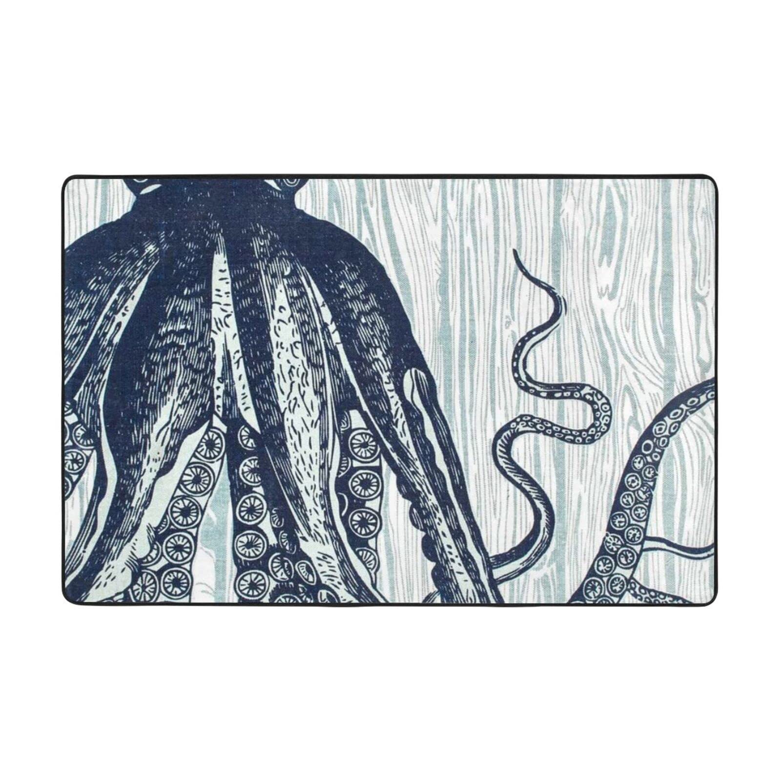 Tapis salon flanelle PEIXEN grand format doux duveteux pour bureau