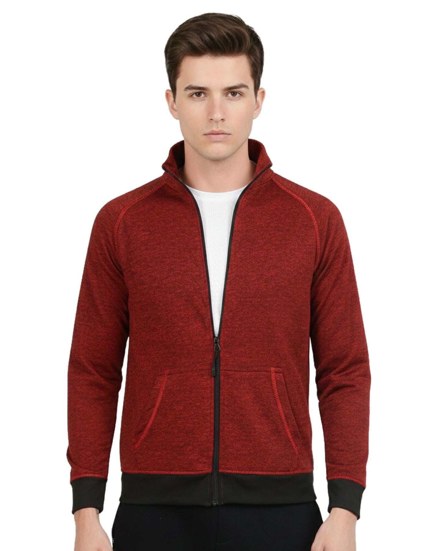 scott international Jackets for Men | Winter wear | Men's Polyester Full Sleeve Zip with Pocket | Men Jackets | Winter Standard length Jackets-picture-16