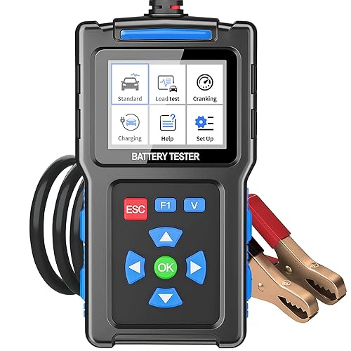 Probador de Carga de Batería 12v Automotriz, Probador de Batería de Coche y Probador de Alternador para Vehículos, Comprobador de Batería 20-2000