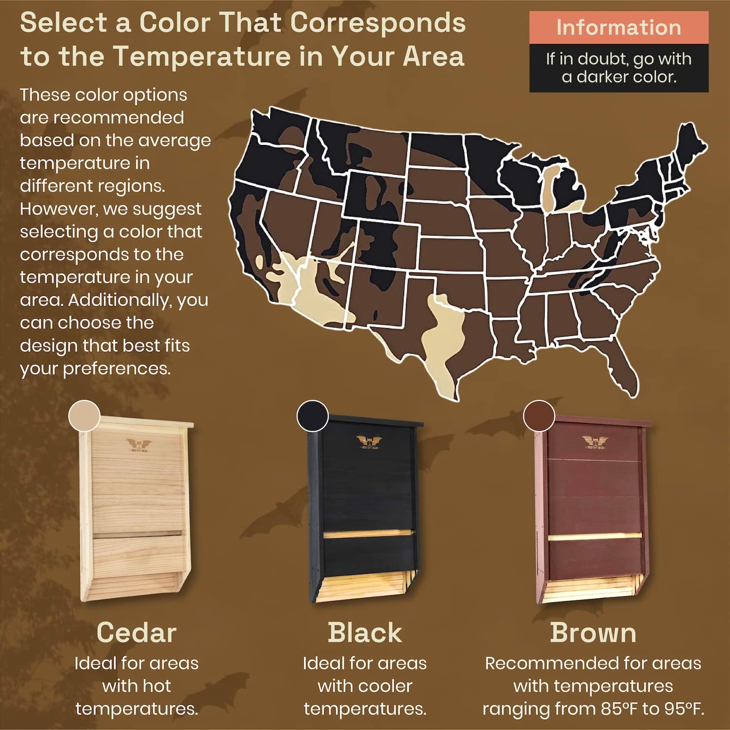 Large Bat House for Outdoors - 2 and 3 Chamber Cedar Bat Box for Outside – WildYard