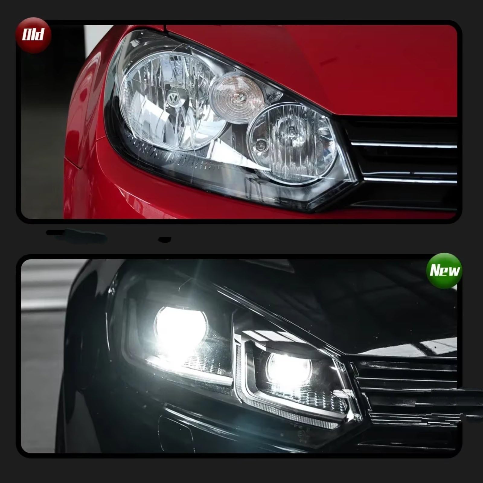 Amazon.co.jp: に適合するゴルフ 6 ヘッドランプ Mk6 2009-2012 LED