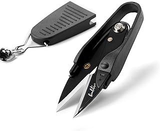 Beaditive Premium Thread Snips - Thread, Yarn, Embroidery Snipper for Sewing, Quilting, Knitting, Jewelry Making - High-Carbon Steel Blades with Protective Cap and Lanyard - Buy now