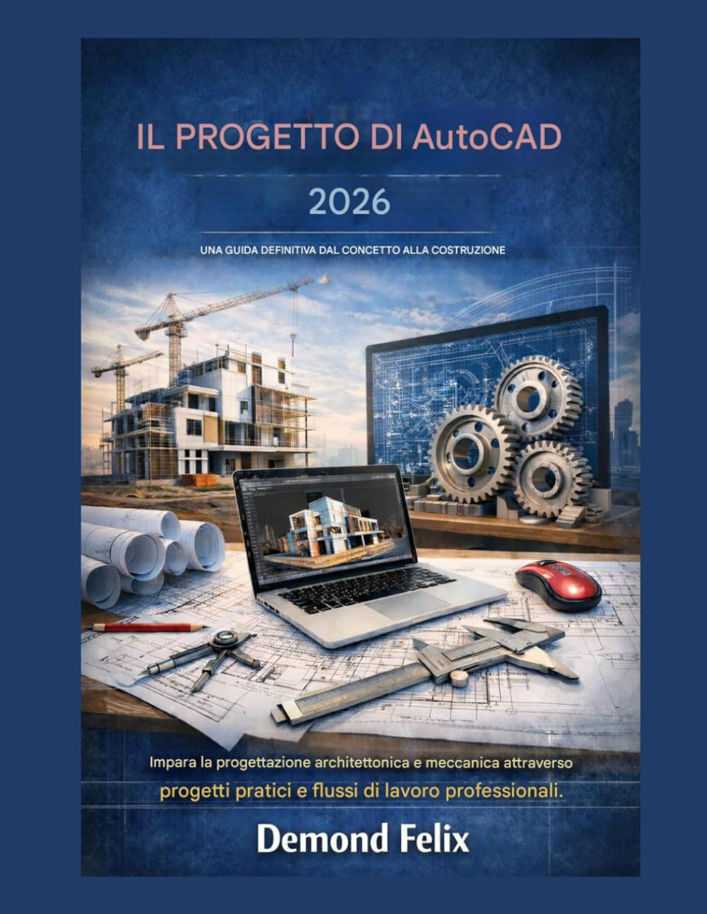 Il progetto di AutoCAD 2026: una guida definitiva dal concetto alla costruzione: Impara la progettazione architettonica e meccanica attraverso progetti pratici e flussi di lavoro professionali.
