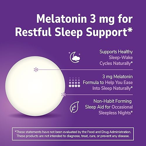 Miniatura 3 de 21st Century Tabletas de melatonina de 3 mg, 90 unidades