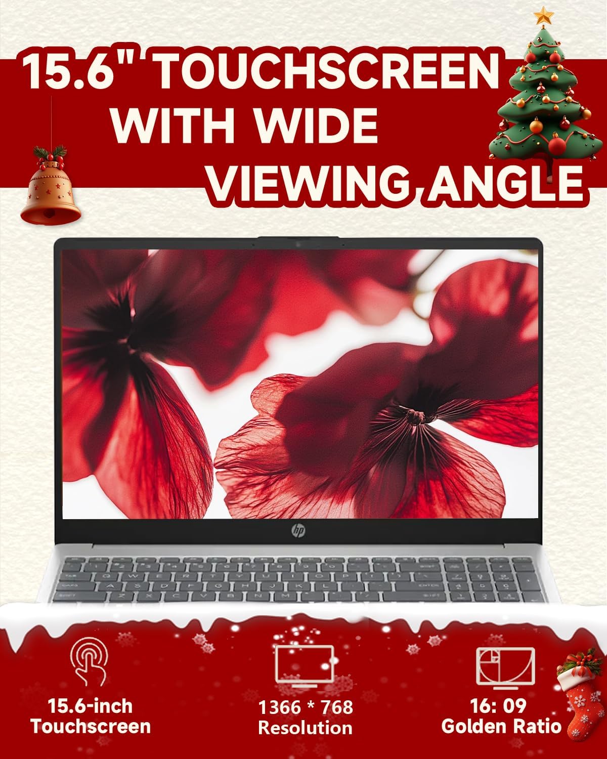 HP Flagship 15.6" Touchscreen Laptop(2025), Intel 13th Core i3-1315U(Up to 4.5GHz), Intel UHD Graphics, Anti-Glare, Win 11 Pro, AI Copilot, for Business & Student, w/Accessories, 16 GB RAM, 512GB SSD