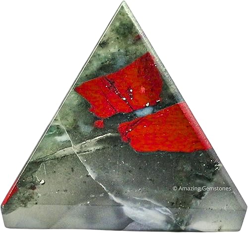 Miniatura 127 de Amazing Gemstone White Agate Snow Quartz Pyramid Crystal Healing Stones - 1" Great Pyramid Figurine of Natural Stone Pyramid for Meditation, Reiki