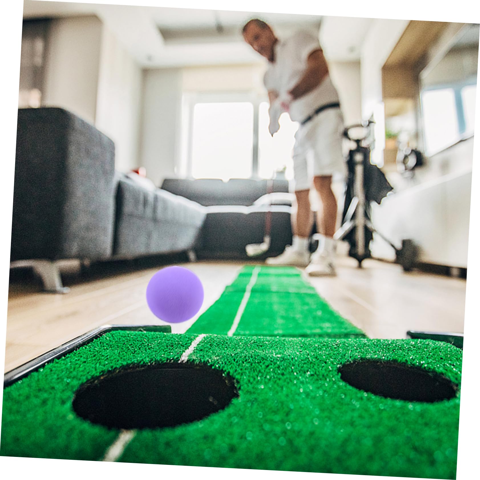 VANZACK Golf De Entrenamiento De Interior Pelota para Practicar Bolas Blandas Bolas De Interior Elásticas De Práctica De Bateo Suministros Caucho Sintético