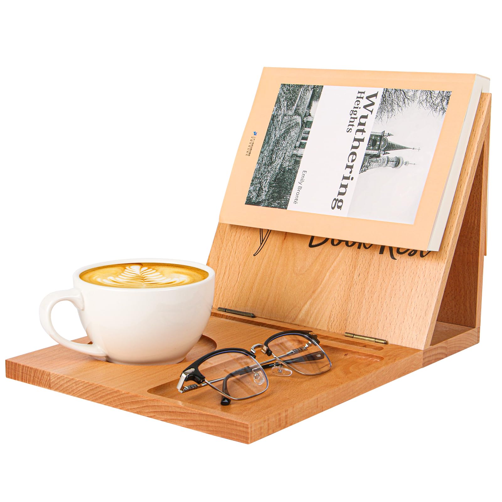 Burlywood Mini Bücherregal Dreieckig – Massivholz, 32,5 X 19 X 4,5 Cm, Bücherhalter Für Nachttisch & Schreibtisch