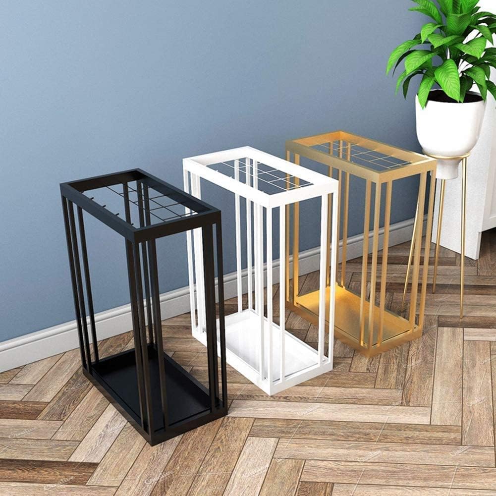 Umbrella StandsUmbrella Holder Modern Large Capacity Umbrella Stand with Removable Drip Tray Iron Umbrella Holder Rack for Home Hotel Business Umbrella,Black-43.5 * 23.5
