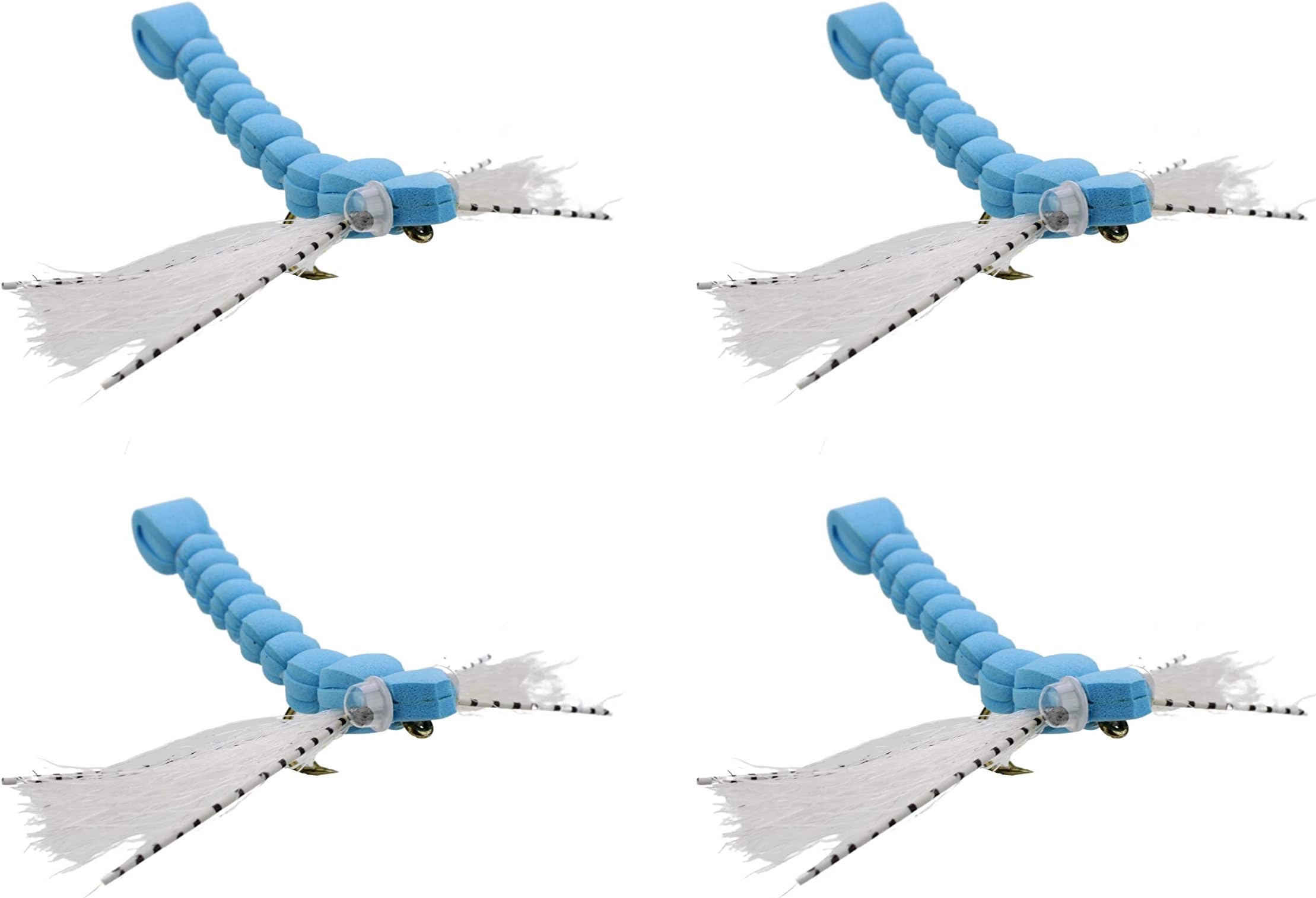 Wild WaterFly Fishing Foam Flies - Terrestrial Dry Flies Size 8-14, Qty. 6