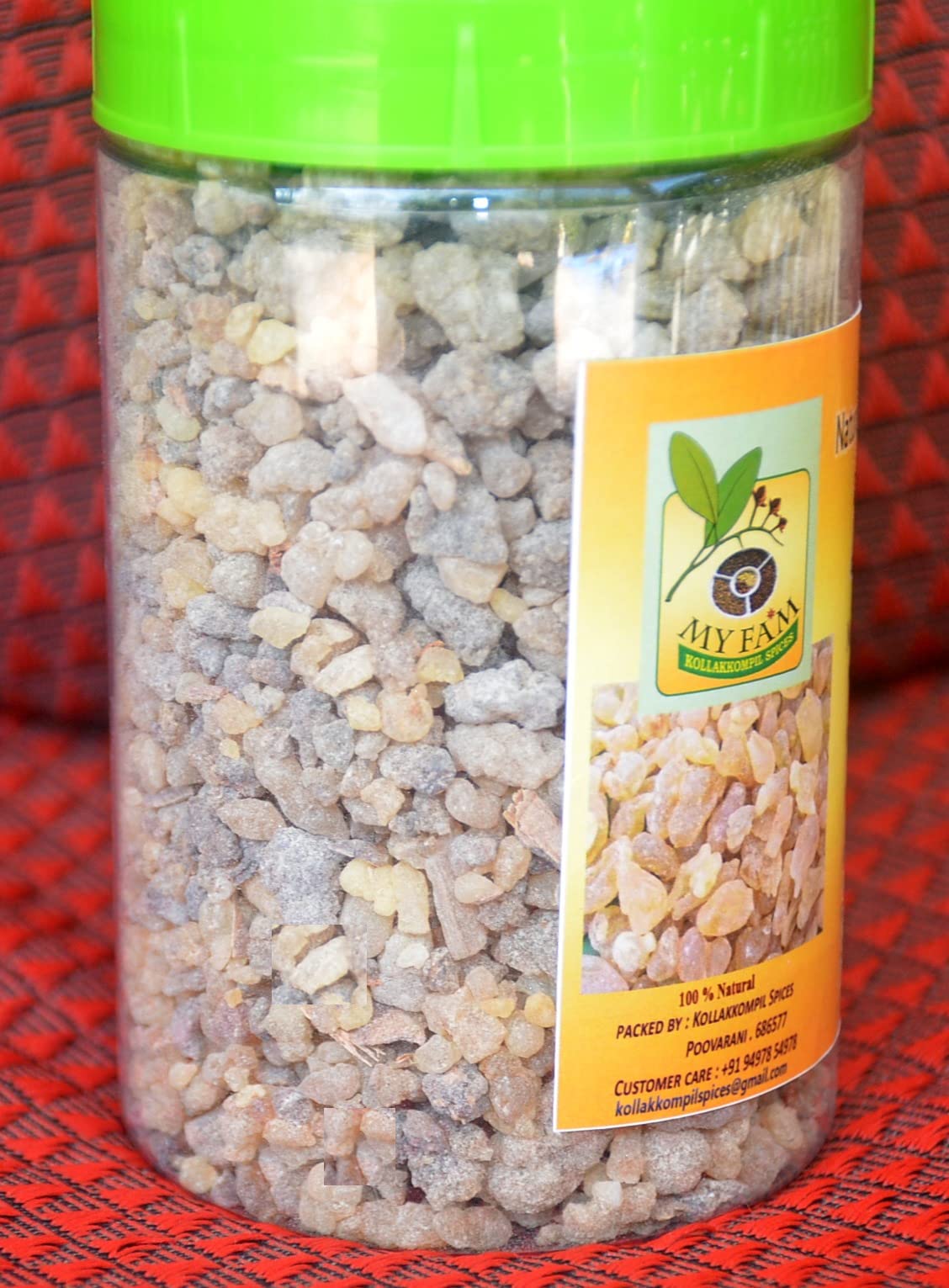 Church Kunthirikkam Kerala - Frankincense - Kunduru- Loban - Olibanum -Myfam - 100 gm