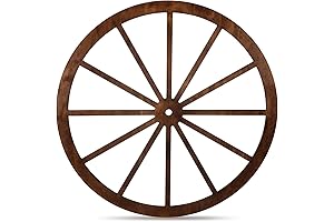 Wood Wagon Wheel Decorative Wooden Wheels Old Western Style Wagon Wheel Decor...