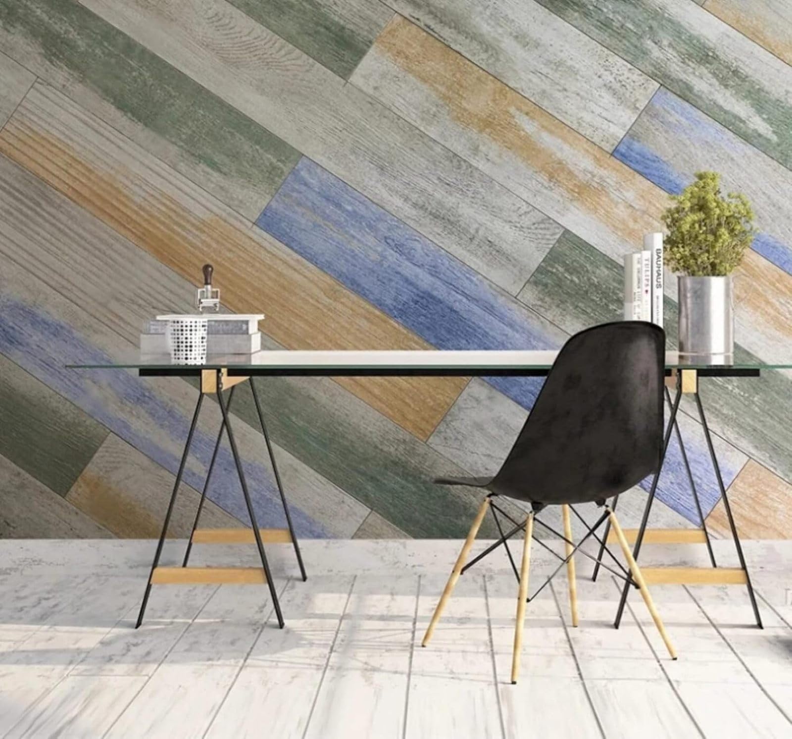 XLMING Minimalist Retro Hand Drawn Colourful Woodgrain 3D Wallpaper Luxury Home Dining Decor Paste Sofa Living Room The Wall for Bedroom Mural-400cm×280cm