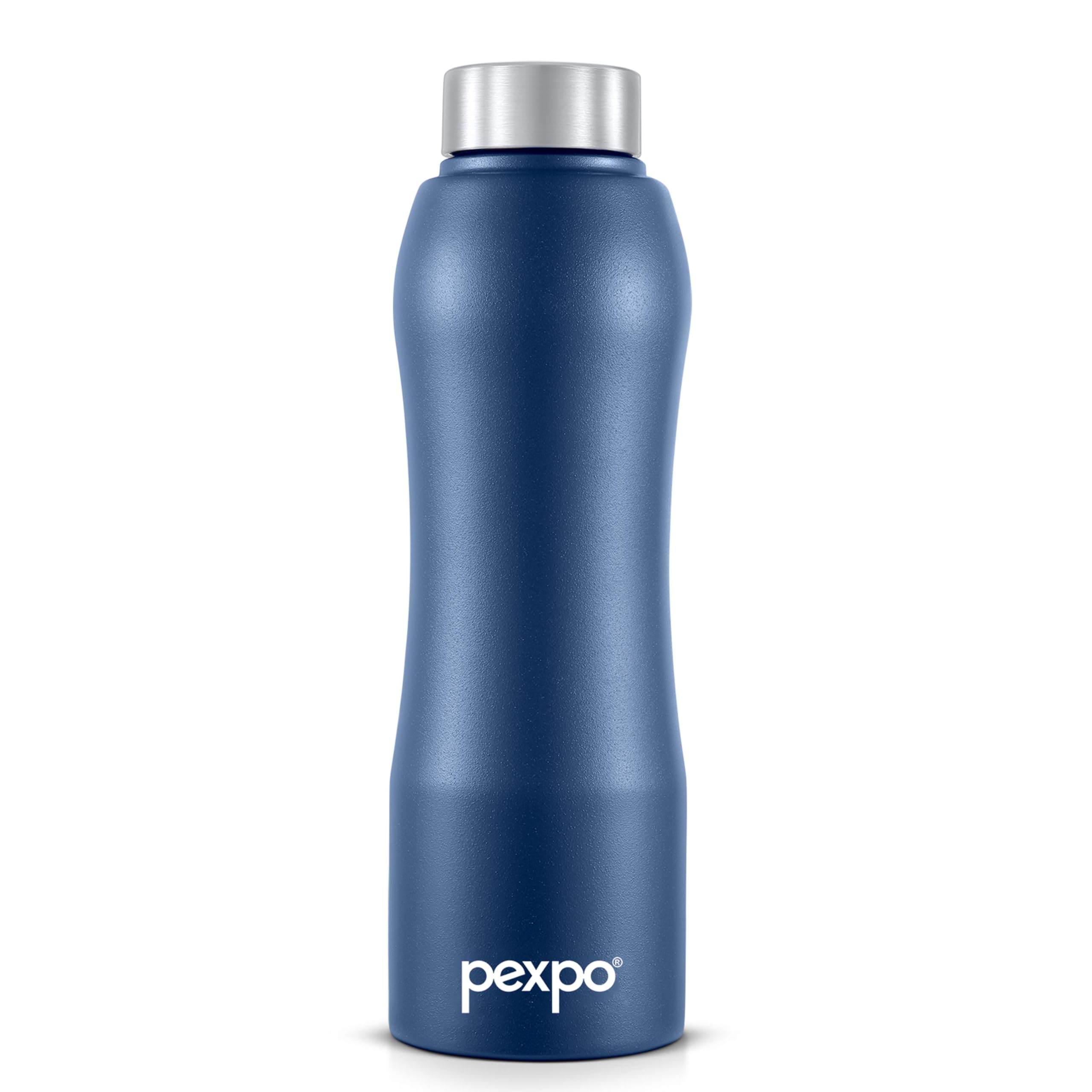 Bistro ISI Certified Stainless Steel Fridge/Sports Water Bottle 1 Litre, Denim Blue| Single Walled|Easy Grip|Leakproof Water Bottle for Home, Office, Gym, School, Yoga,Hike,Men,Women&Kids