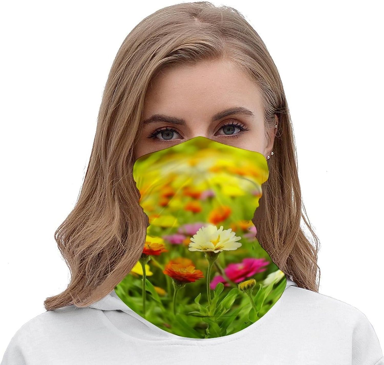 Spring Flowers UV Protection Face Mask, Cooling Headscarf image 5
