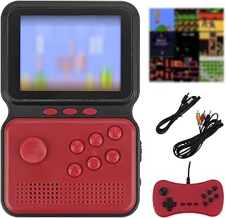 Retro Handheld Rocker Game Console, Mini Arcade Machines Multiple Emulators Built-in Classical Games, Portable Handheld Video Games for Kids and Adult, Console Box Support TV Output (Red)