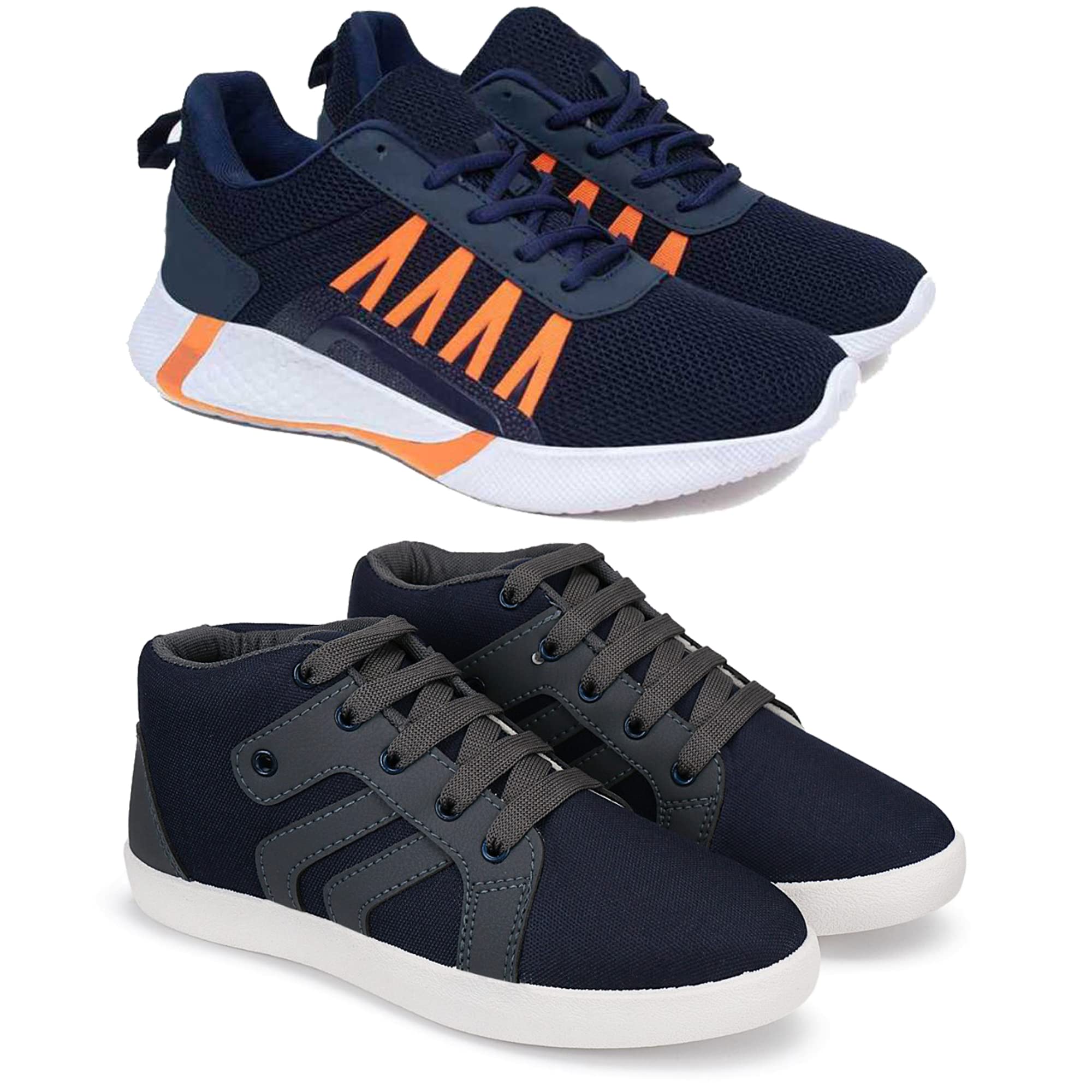 Bersache Sports Shoes for Kids Lace-Up Lightweight Multicolour Shoes for Running, Walking, Gym,Trekking and Hiking Shoes for Kids (Pack of 2) Combo(AL)-1720-3106 (Blue, Numeric_13) (B09ZPPNKVX) Amazon Price History, Amazon Price Tracker