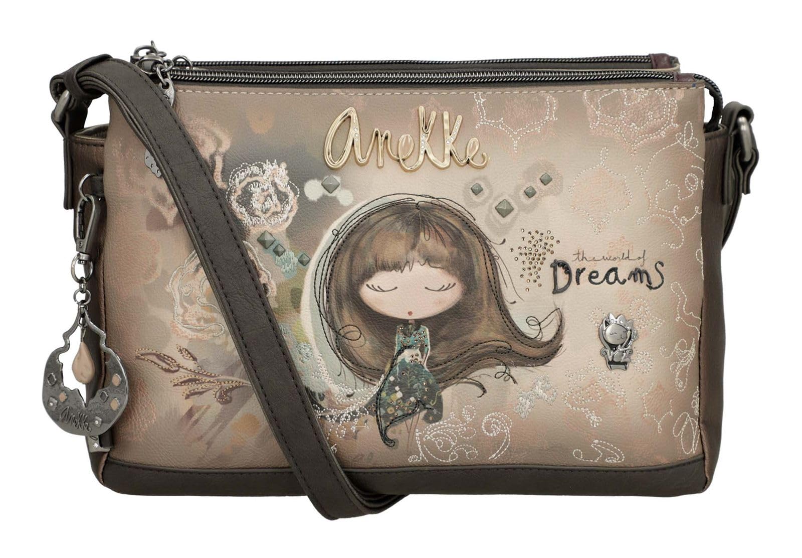 Anekke bolso bandolera Real 3 Compartment Crossbody Bag Multicolor