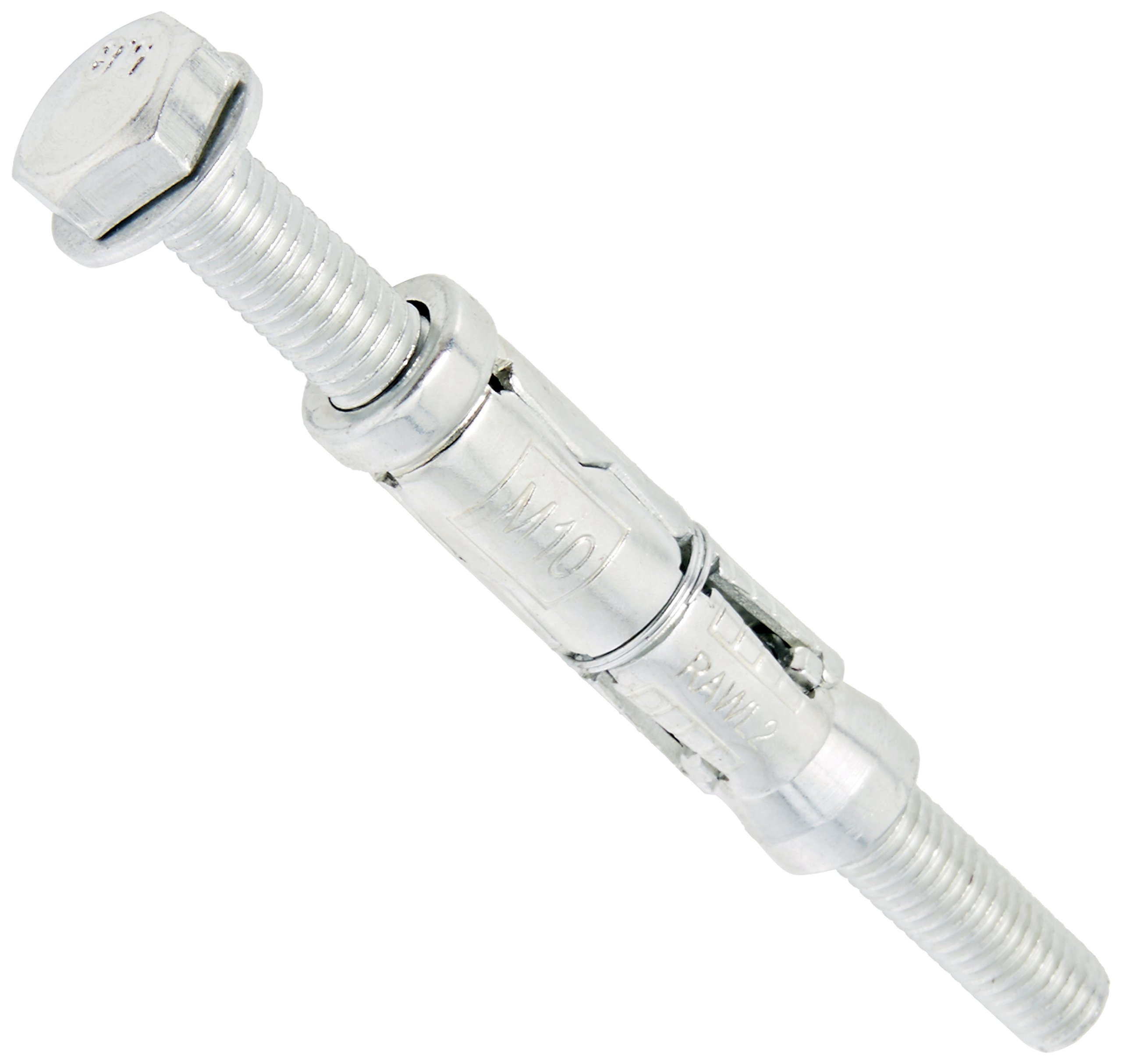 Rawlbolt Special Pack Range M10 X 50 Loose Bolt (Pack of 5), Silver