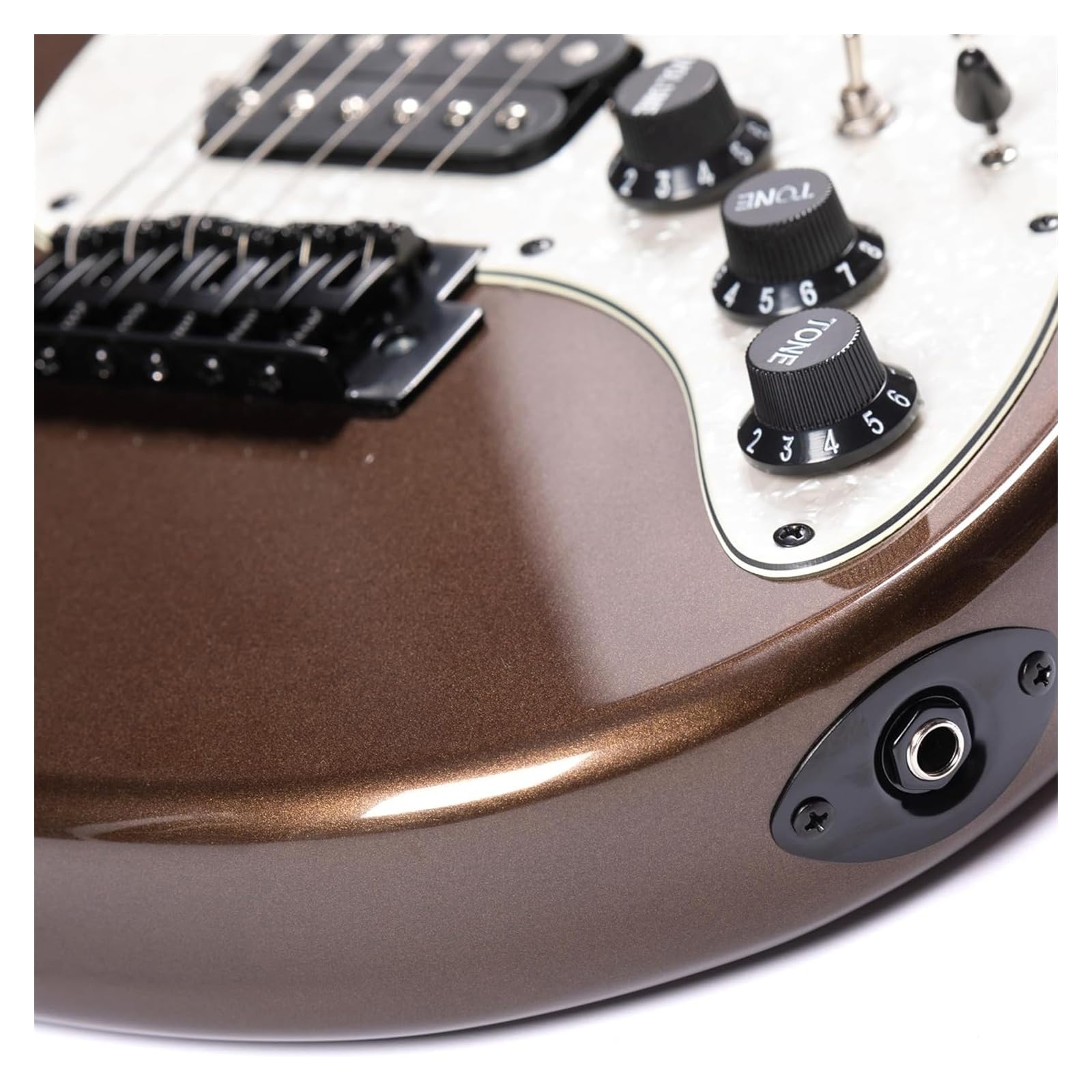 Standardowy instrument do gitary elektrycznej z solidnym korpusem i metalowym wykończeniem gitara elektryczna zestaw