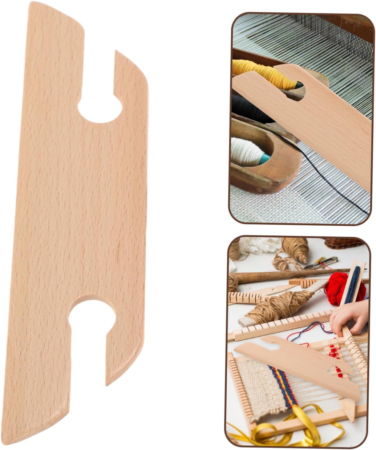 Wood Weaving Crochet Shuttle Weaving Tool for Beginners Xmas