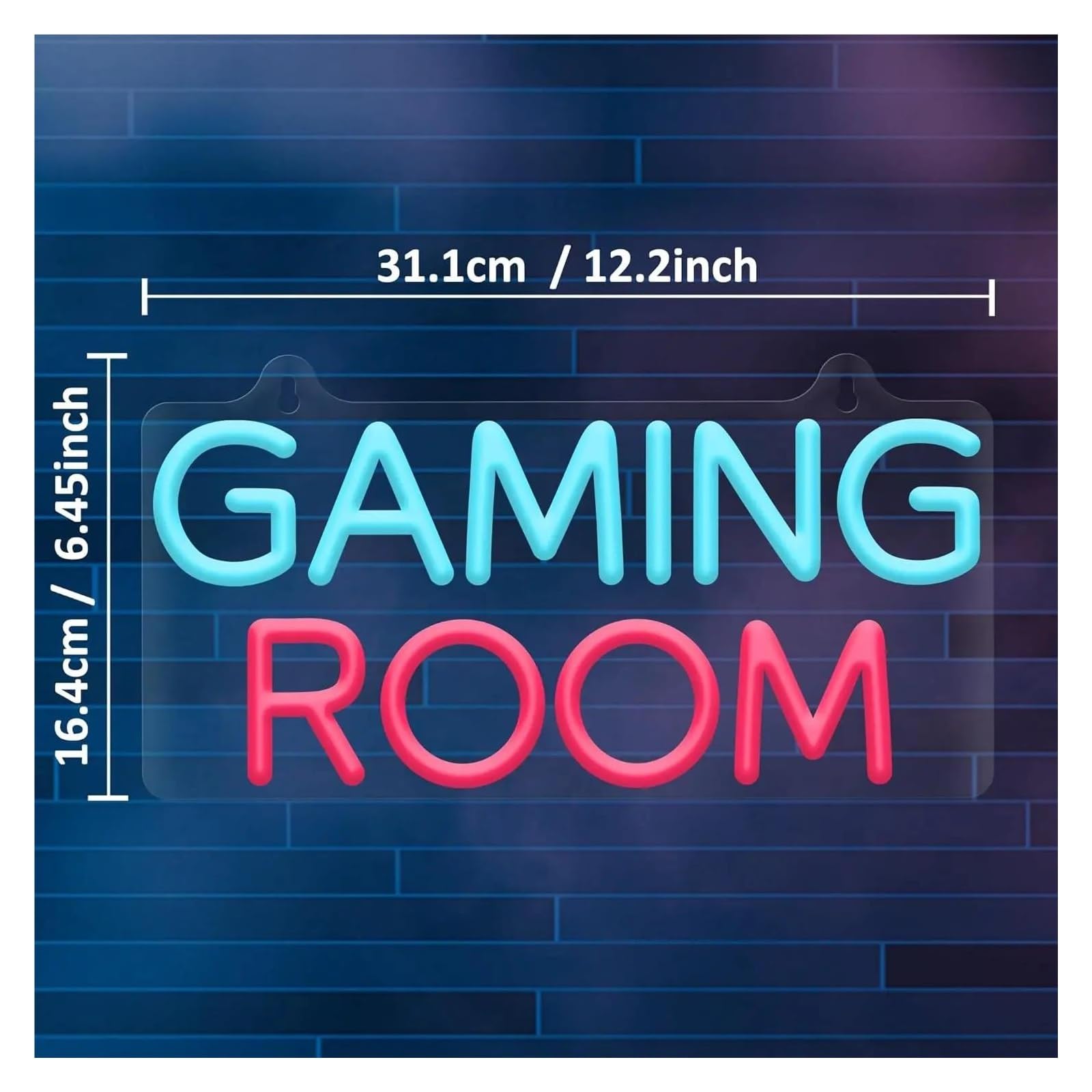LED néon signe Enseigne Lumineuse LED Gaming Room Pour Décoration Murale Jeu Alimentée Par USB Pour Chambre À Coucher Boutique Décoration De Fête Éclairée 31.1cm×16.4cm