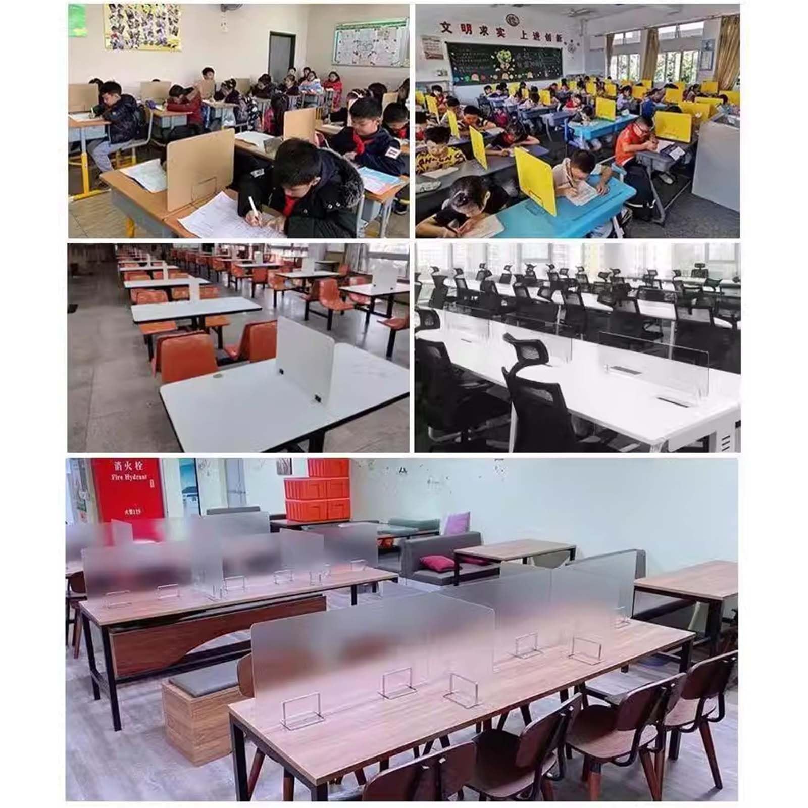 Intercalaires bleus pour salle de classe – Panneaux d'intimité en fourrure pour Wortats 400 x 500 mm Idéal pour les écoles et les bureaux.