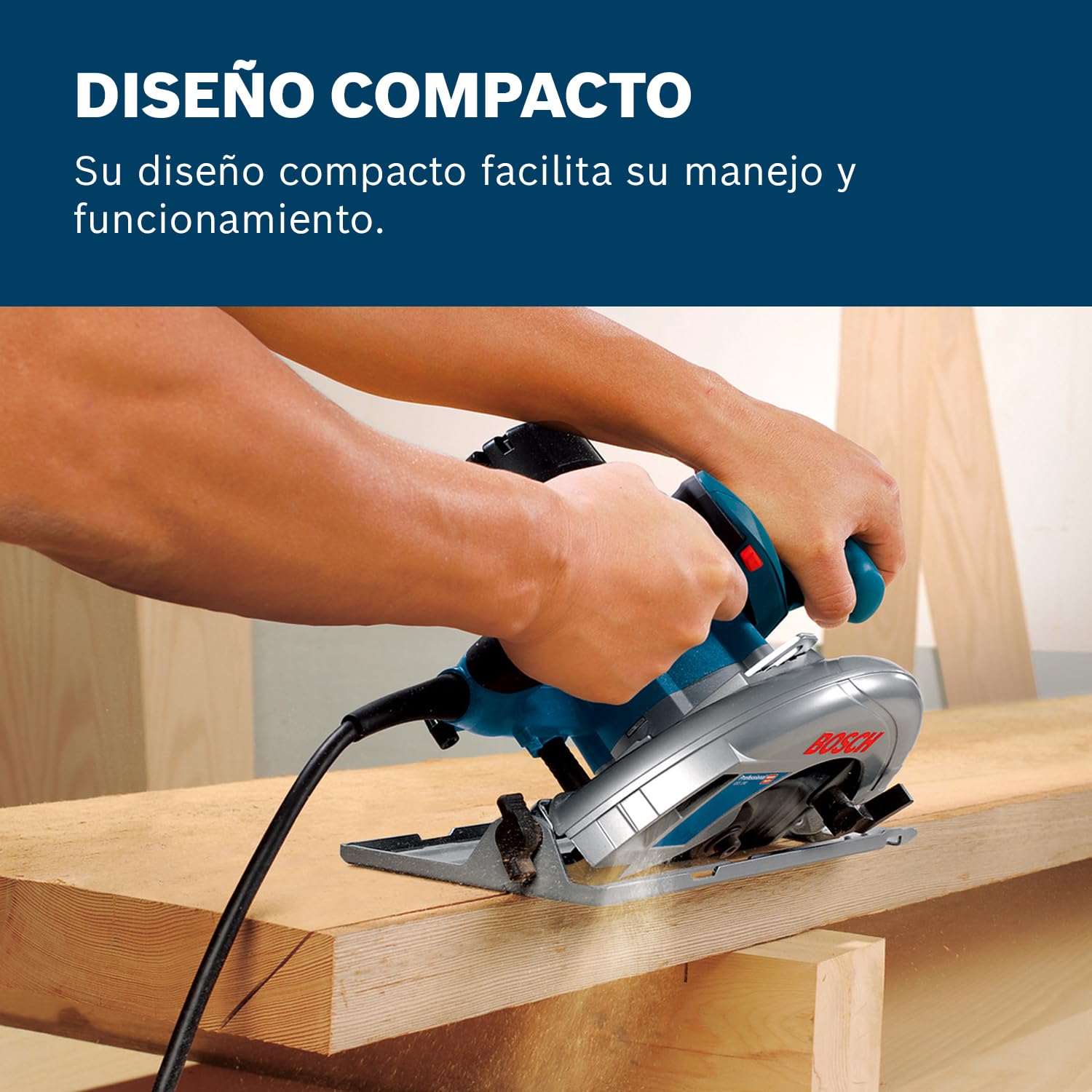 Bosch Professional GKS 190 - Sierra circular (1400 W, Ø disco 190 mm, en caja)