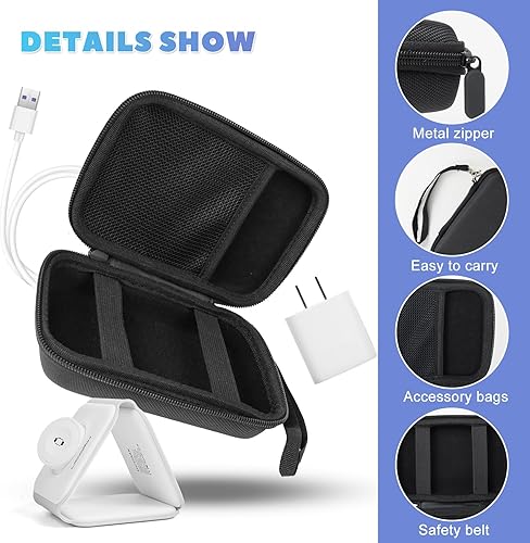 Miniatura 3 de Funda compatible con UCOMX Nanopara Apple MagSafe Duopara Iseyyoxpara Rtopspara LISEN cargador magnético plegable inalámbrico 3 en 1, fácil de