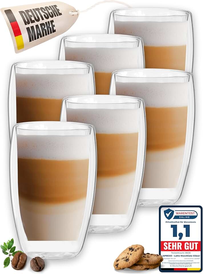 Latte Macchiato Gläser 6er Set