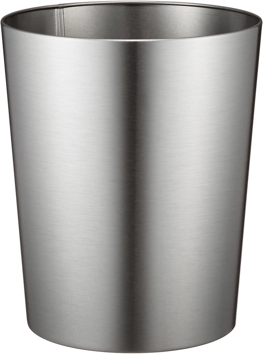 iDesign Patton Rubbish Bin For Bathroom, Office, Kitchen - Brushed Stainless Steel