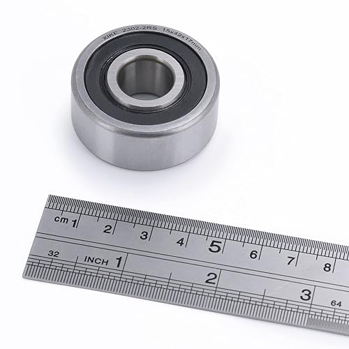 Miniatura 72 de XIKE 1 Pcs 2204-2RS Sealed Self-Aligning Ball Bearings 20x47x18mm, Lubricated and Chrome Steel Fits