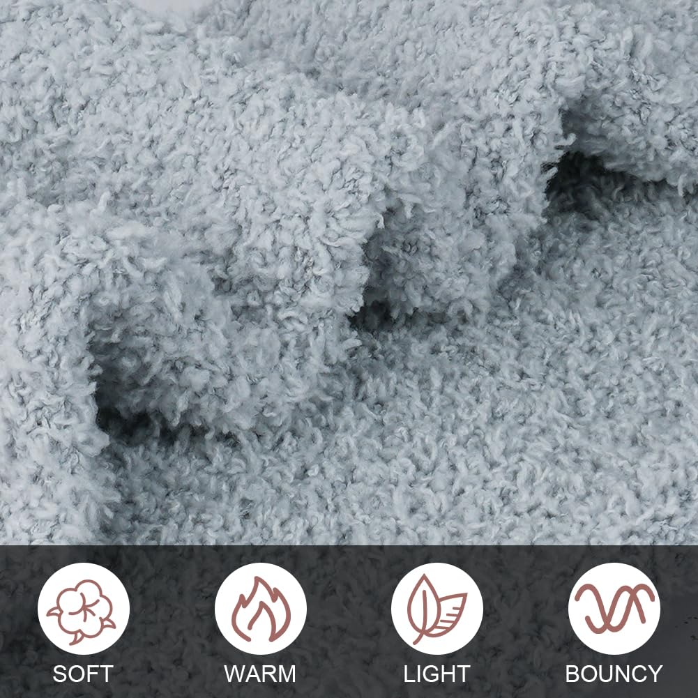 flintronic Calzini Donna Invernali, Calzini Morbidi e Termici, Calzini Pelosi Morbide Soffici, Calzini Spessi per Pavimento in Pile Corallo per Pantofole, Letto, Casa, Dormire