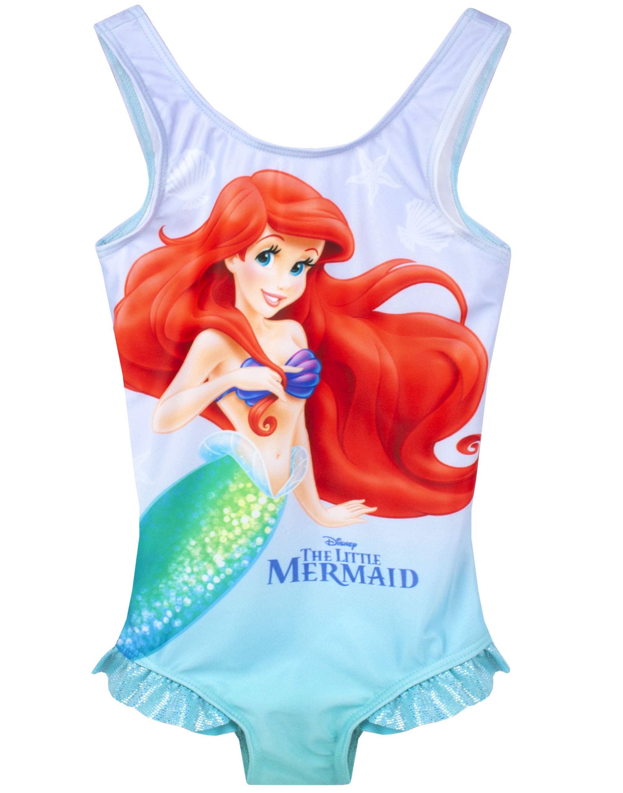 Disney Badeanzug & Kapuzenhandtuch-Poncho-Set The Little Mermaid Girl