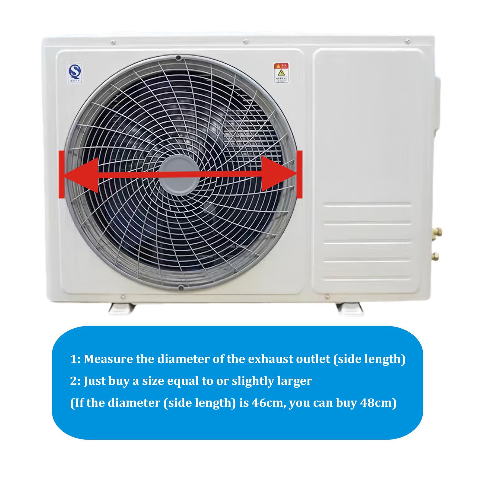 Copertura universale per condensatore CA in metallo per unità HVAC da esterno, protezione resistente alle intemperie, design anti-perdite dirette, accessorio essenziale per sistemi di climatizzazione
