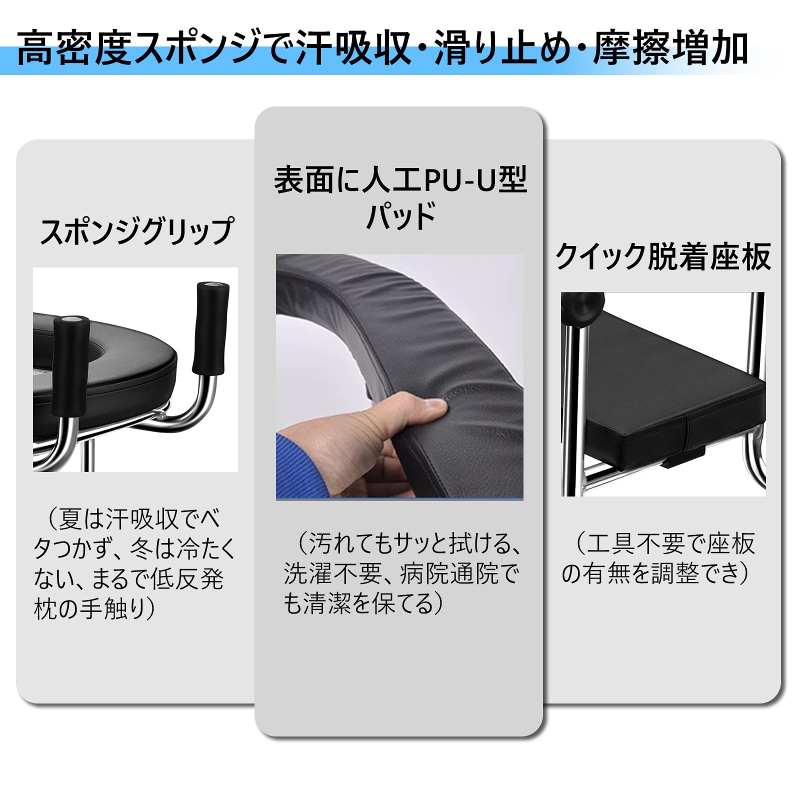 Amazon | Verocis 歩行補助具 折りたたみ式歩行器 大人歩行具 U型4輪