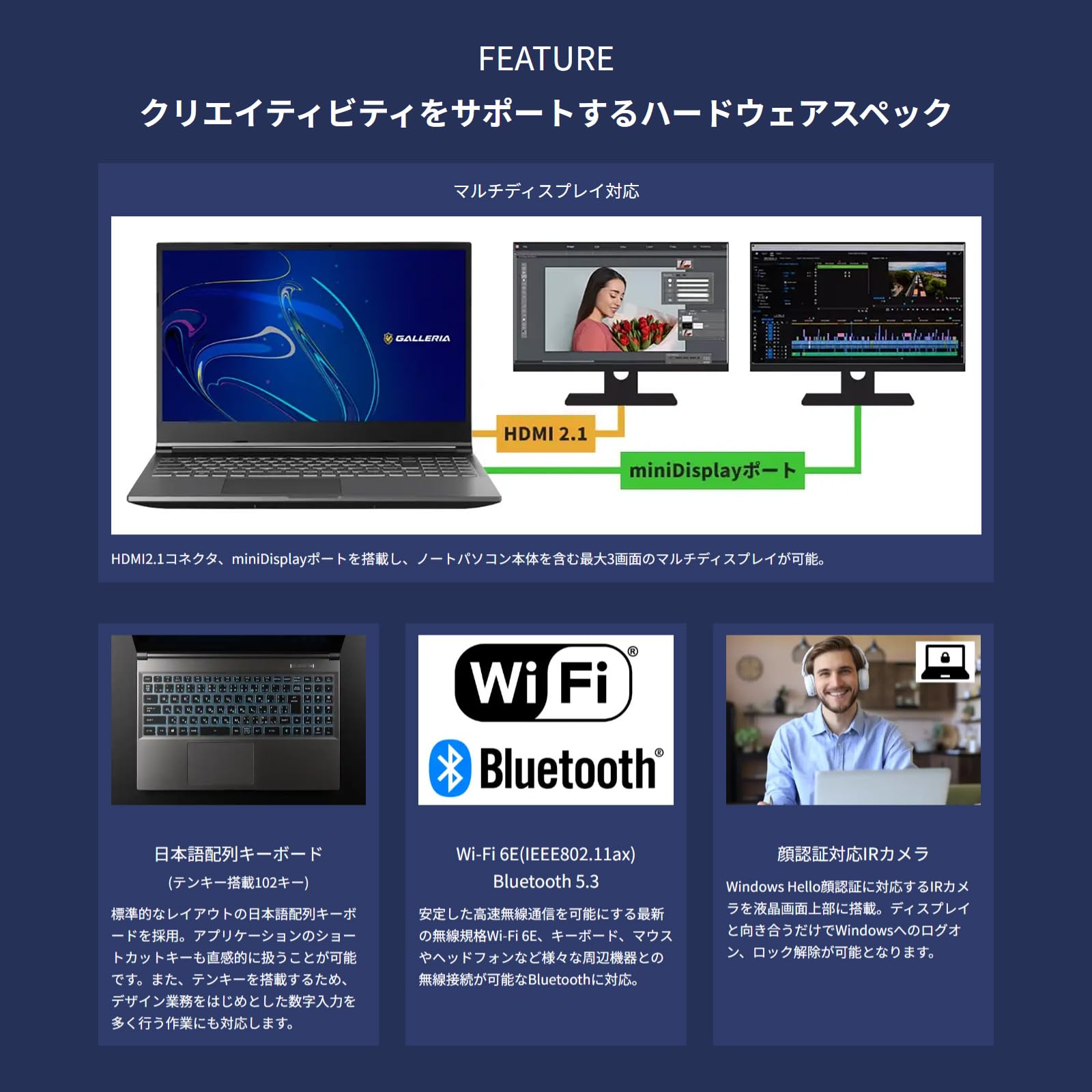 Amazon.co.jp: GALLERIA ガレリア クリエイターノートPC R5-RL5 Core 
