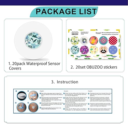 Miniatura 7 de Libre 2 fundas de sensor y calcomanías de estilo libre para sensor Libre 2, parches adhesivos transparentes hipoalergénicos, impermeables y