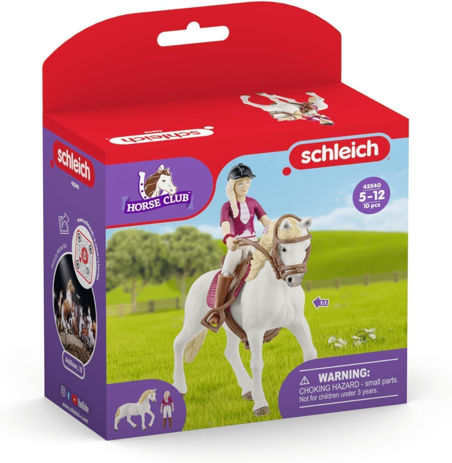Horse Club, Horse Toys for Girls and Boys, Sofia and Blossom Horse Set with Rider and Horse Toy, Ages 5+