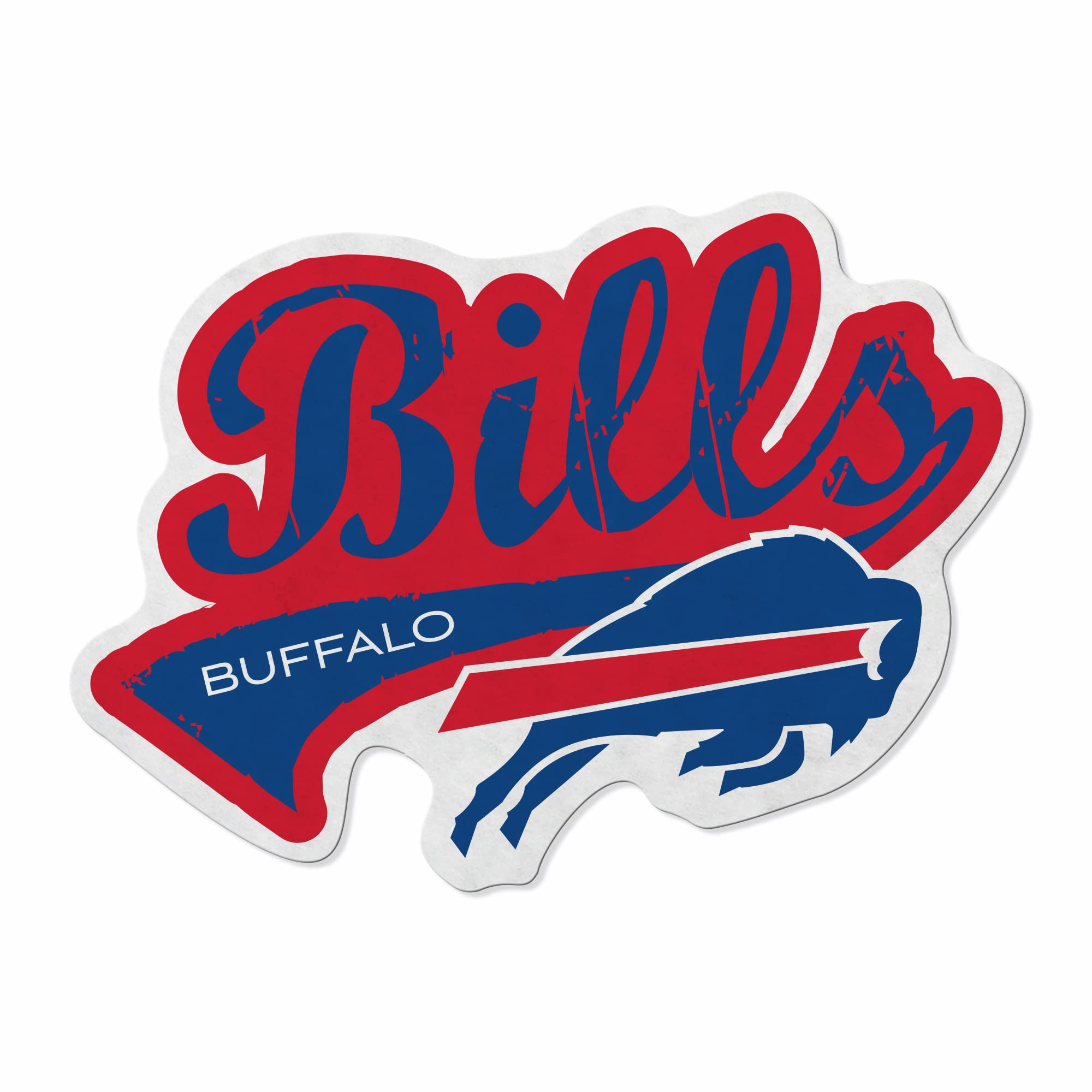 Banderín de Buffalo Bills ligero en fieltro que decora tu pared sin necesidad de taladrar