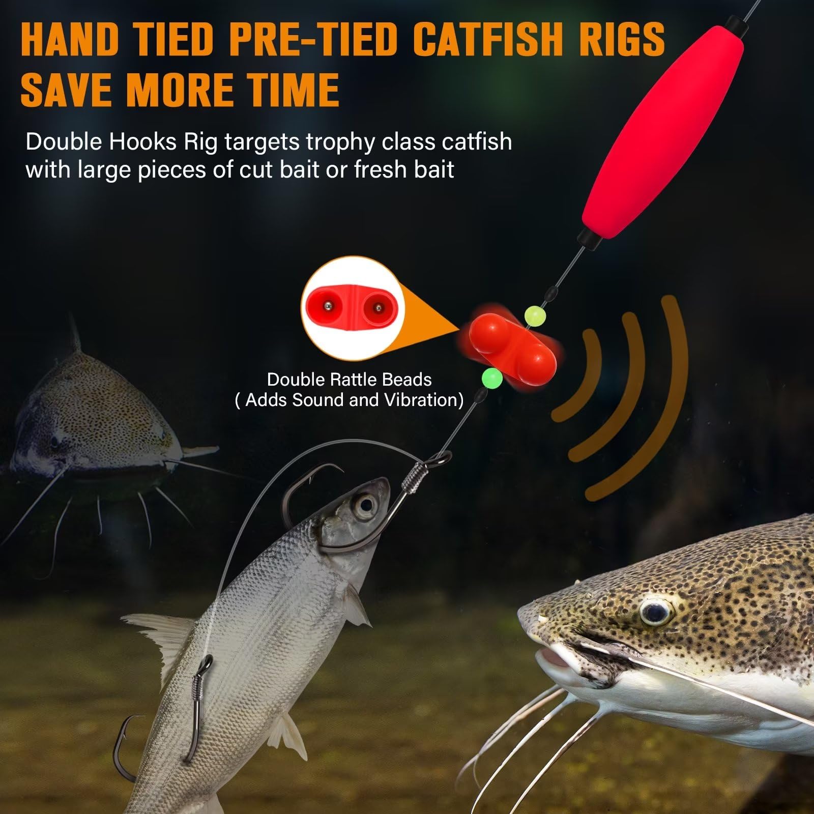 Catfish Rigs Catfish Float Rigs 6PCS Catfishing Tackle