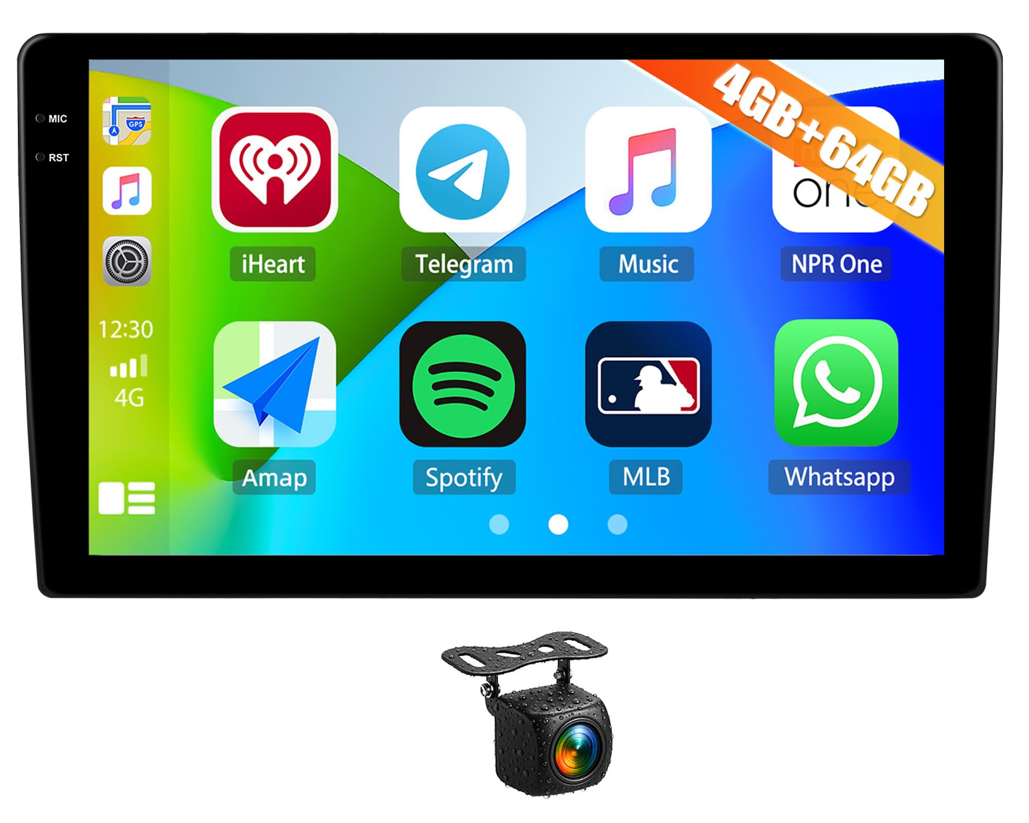 Amazon.co.jp: AUOMETO 10インチ 2DIN Android 15 ディスプレイ