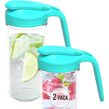 Masontops Multi Pour Top Mason Jar Lid with Handle
