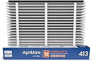 Aprilaire 413M1625 Whole House Air Purifier Replacement Filter, Premium MERV 13, 16x25x4