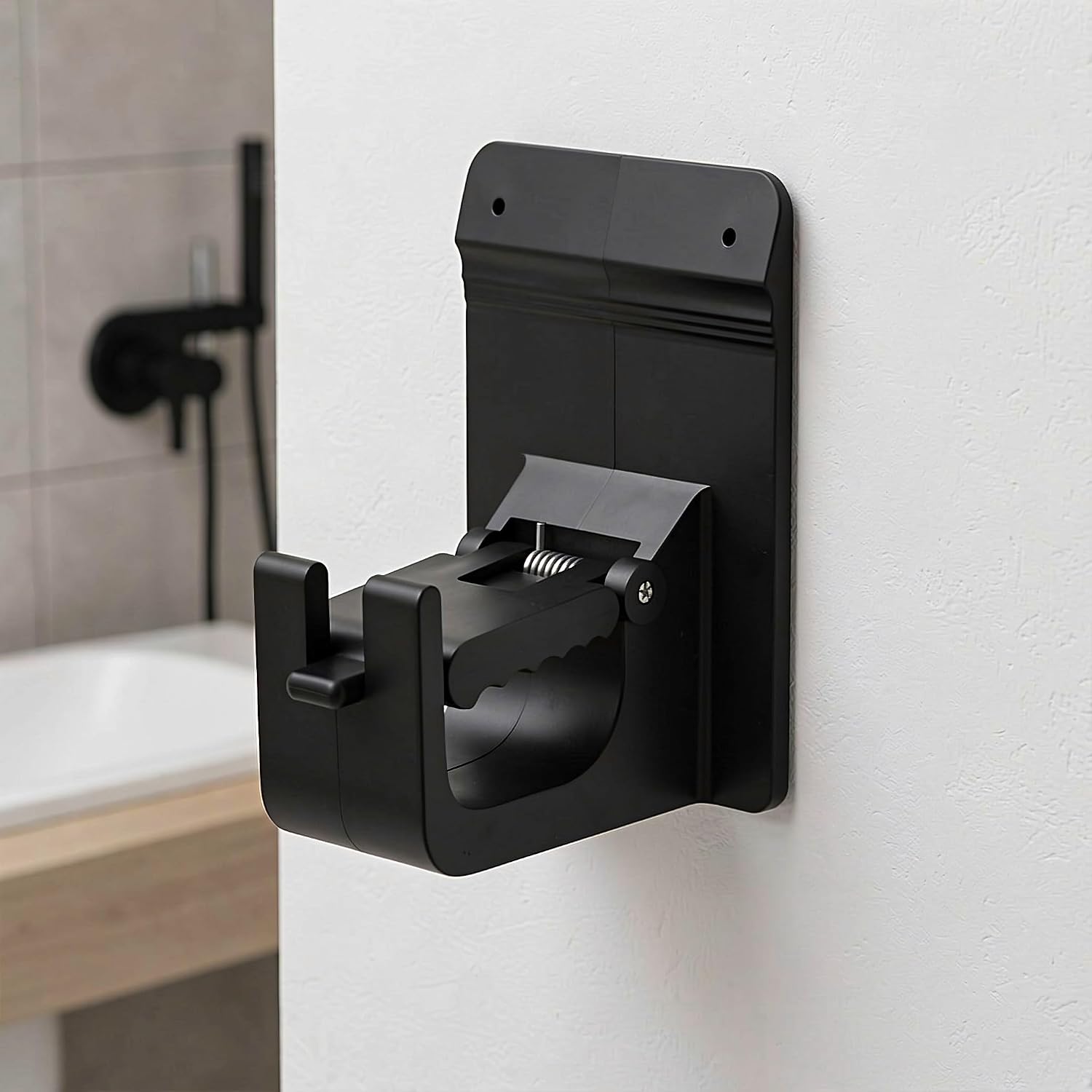 INOOMP 2 Pairs Bathroom Shower Rod Brackets, Diameters from 5/8" to 1.5" | Curtain Rod Support Hanger, Wall Mount Curtain Rod Holder for Window Frame, Secure Hook Bracket